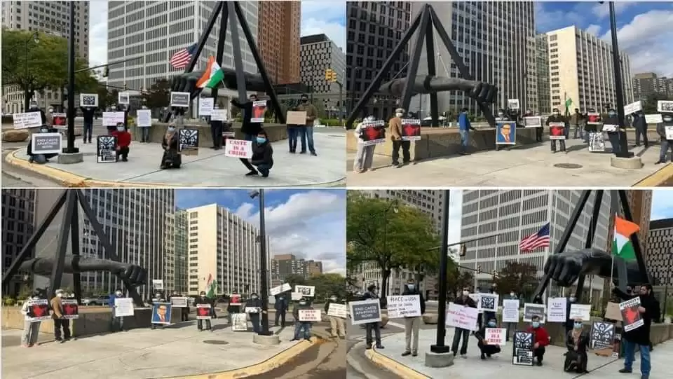 Protest in America #JusticeForHathrasVictim